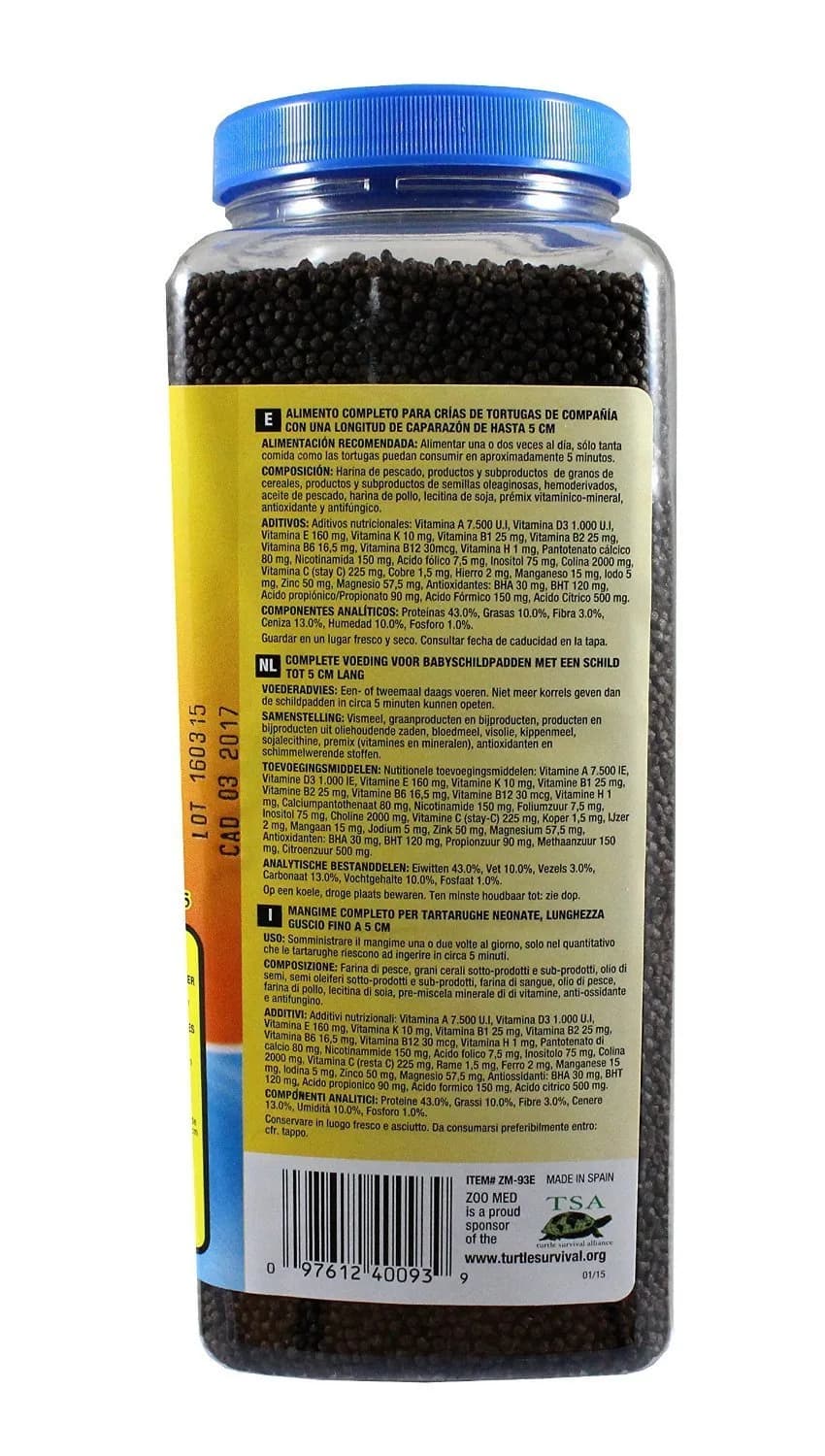 Zoo Med Natural Aquatic Turtle Food Micro Pellet 45 oz (1.28 kg) | High Protein Hatchling Formula - view 3