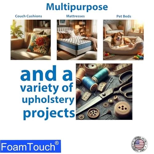 FoamTouch 5x24x24HDF Upholstery Foam Cushion High Density | Heavy Traffic Support thumbnail 7