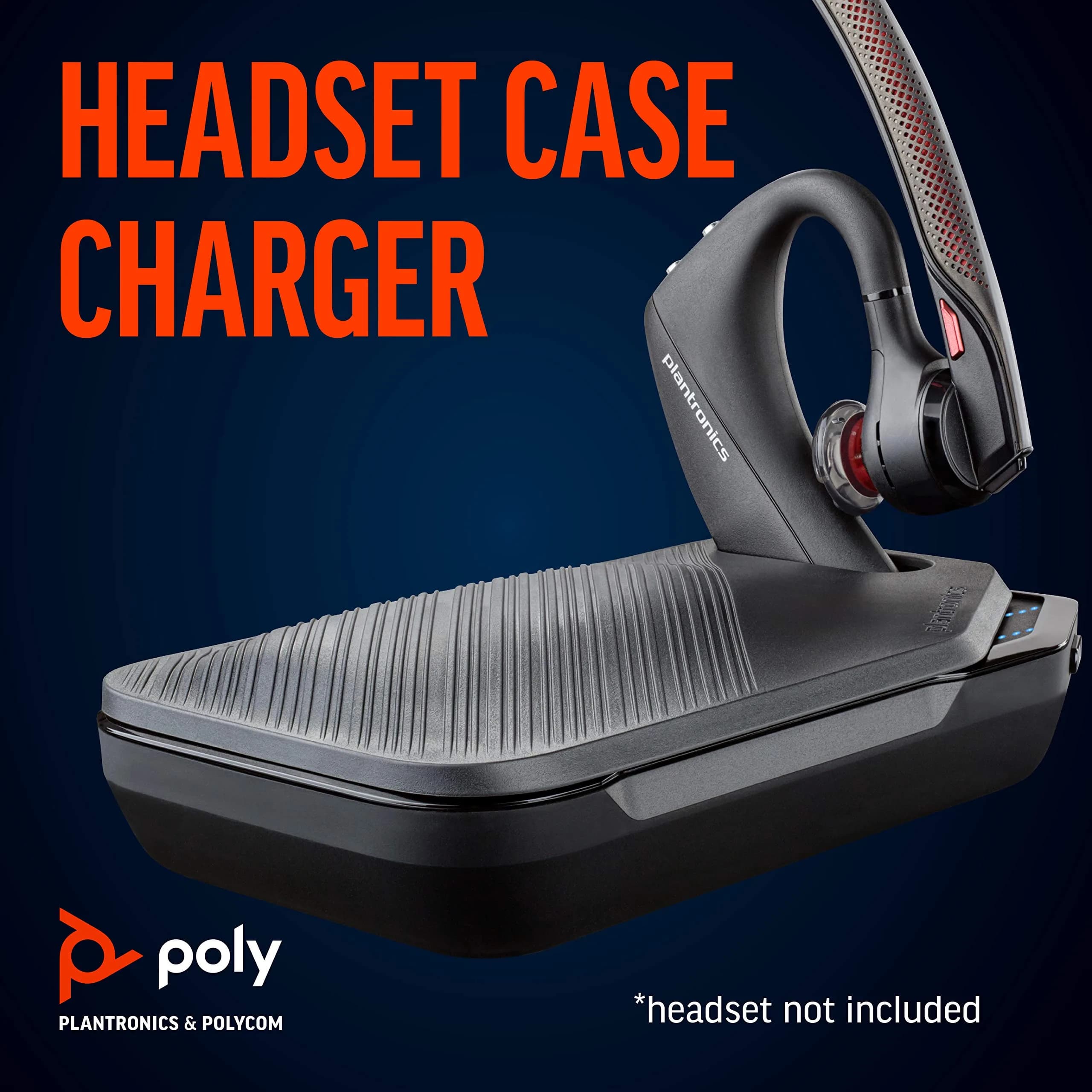 PLT Voyager 5200 Charge Case with Docking Stand | Extended 14-Hour Power for Bluetooth Headsets - view 2