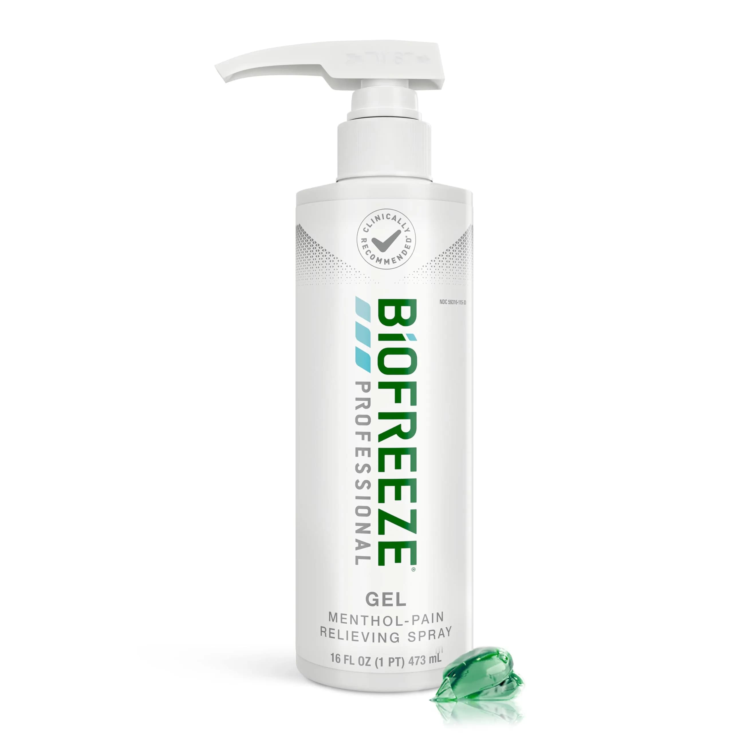 Biofreeze Professional Strength Pain Relief Gel, 16 Fl Oz | Menthol Cooling Formula for Muscles & Joints — 16 Fl Oz