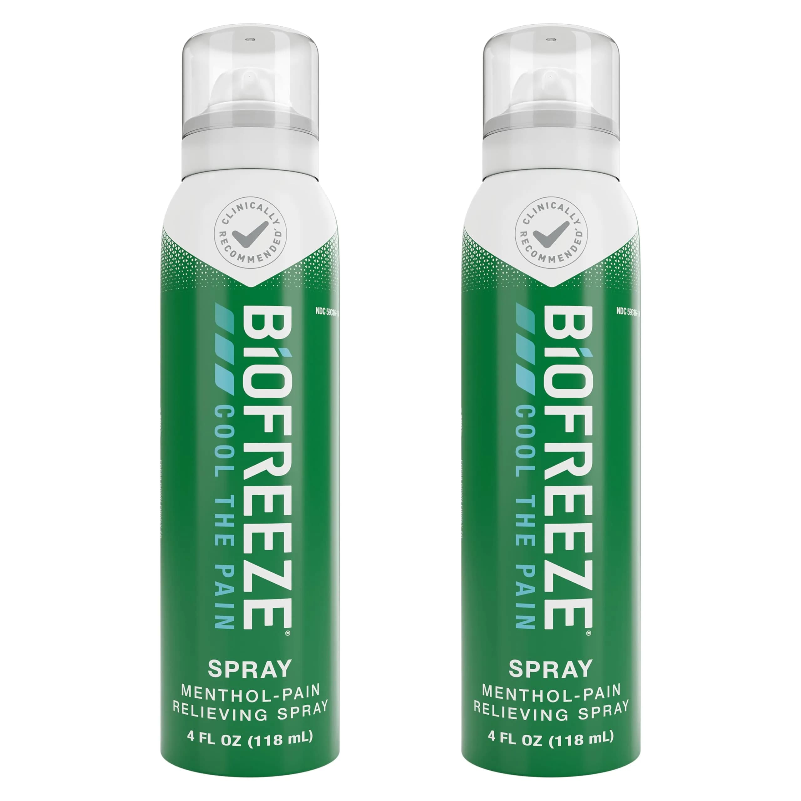 Biofreeze Menthol Pain Relief Spray 2 Pack, 236ml (8 Fl Oz) | Cooling Relief for Muscles & Joints - main product image