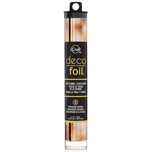 iCraft Deco Foil Transfer Sheets Amber Watercolor 6" x 12" (5 Sheets) | Acid-Free Craft Foil for Paper, Fabric, Wood thumbnail 1