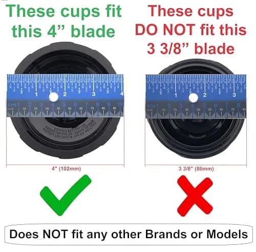 Blendin 18 oz (532 ml) Replacement Cups with Sip N Seal Lids - 2 Pack | Compatible with Nutri Ninja Auto-iQ 1000w Series & Duo Blenders thumbnail 5