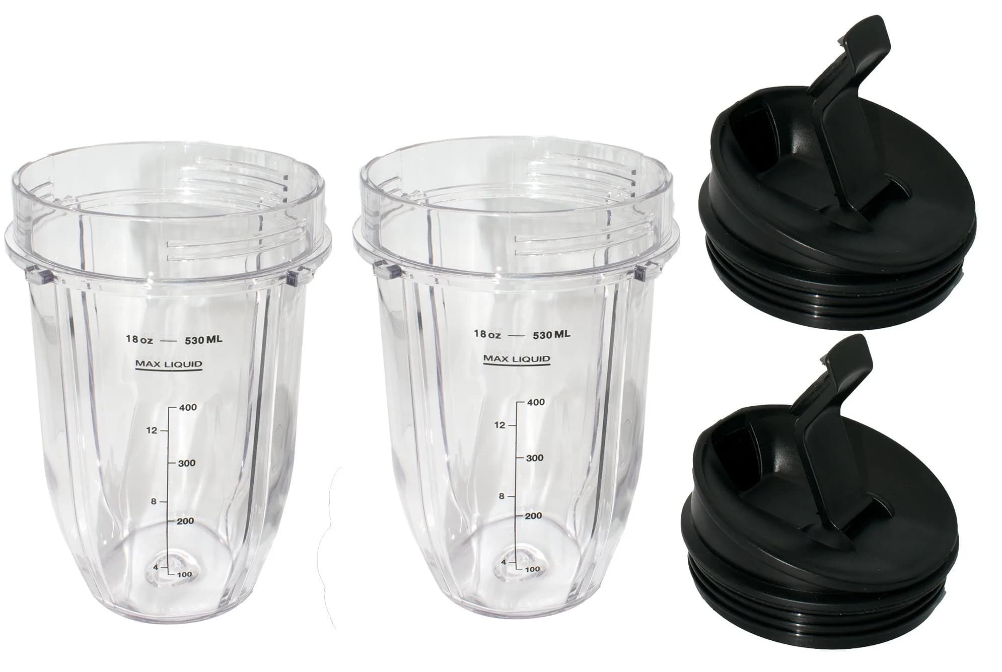 Blendin 18 oz (532 ml) Replacement Cups with Sip N Seal Lids - 2 Pack | Compatible with Nutri Ninja Auto-iQ 1000w Series & Duo Blenders - view 7
