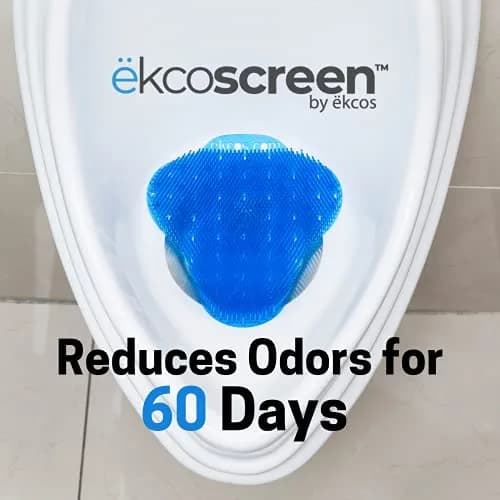 Diversey Ekcos EKS-3B-12 Ekcoscreen 60 Day Premium Anti-Splash Urinal Screen, Deodorizer for Cleaner Restrooms, Fresh Scent, Blue | 12-Screens thumbnail 3