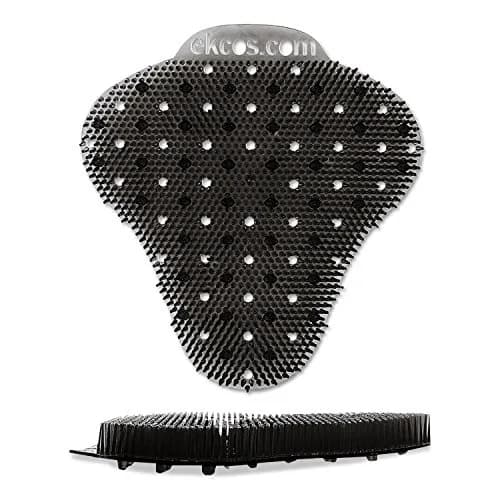 Diversey Ekcos EKS-7BK-12 Urinal Screen 60 Days Anti-Splash Mint Scent Black | Protects Floors & Odors thumbnail 1