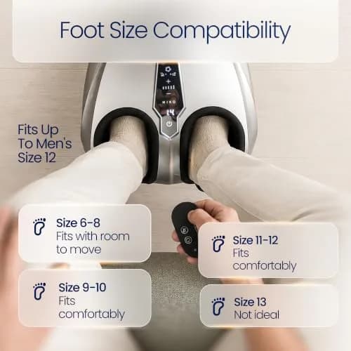 MIKO Shiatsu Foot Massager with Heat for Neuropathy & Plantar Fasciitis | Deep Kneading, 5 Pressure Levels, Heat Therapy thumbnail 5