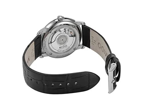 MIDO Baroncelli Heritage Gent Swiss Automatic Watch 39mm | Elegant White Dial, See-Through Case Back thumbnail 4