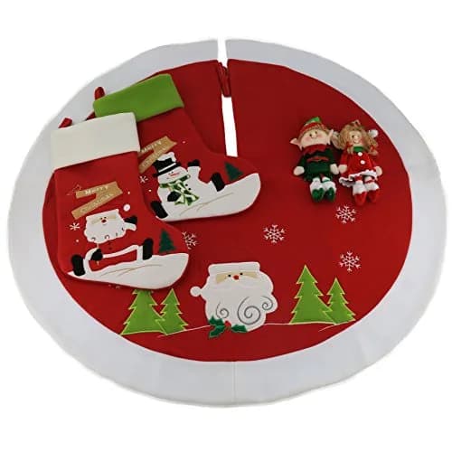WEWILL Classic Christmas Stockings Set of 2 Santa, Snowman 43cm (17 Inch) | Festive Holiday Decor thumbnail 6