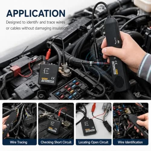 TEKCOPLUS Automotive Circuit Tester 6-42V | Wire & Fault Locator with Flexible Probe (7") thumbnail 4