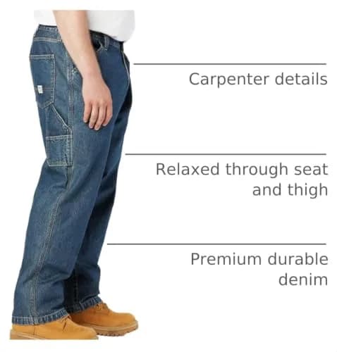 Levi Strauss Signature Gold Men's Carpenter Jeans 36W x 34L (91.4cm x 86.4cm) | Durable Workwear for Indian Climates thumbnail 4