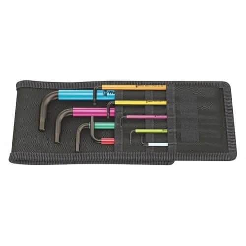Wera 950 SPKL/9 SZ Imperial Hex Key Set, 9-Piece | Long Arm Ballpoint Hex Screws thumbnail 1