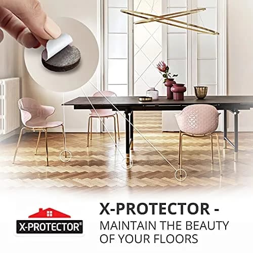 X-Protector 181 PCS Premium Felt Furniture Pads | Heavy Duty Furniture Sliders for Hardwood & Laminate Floors thumbnail 6