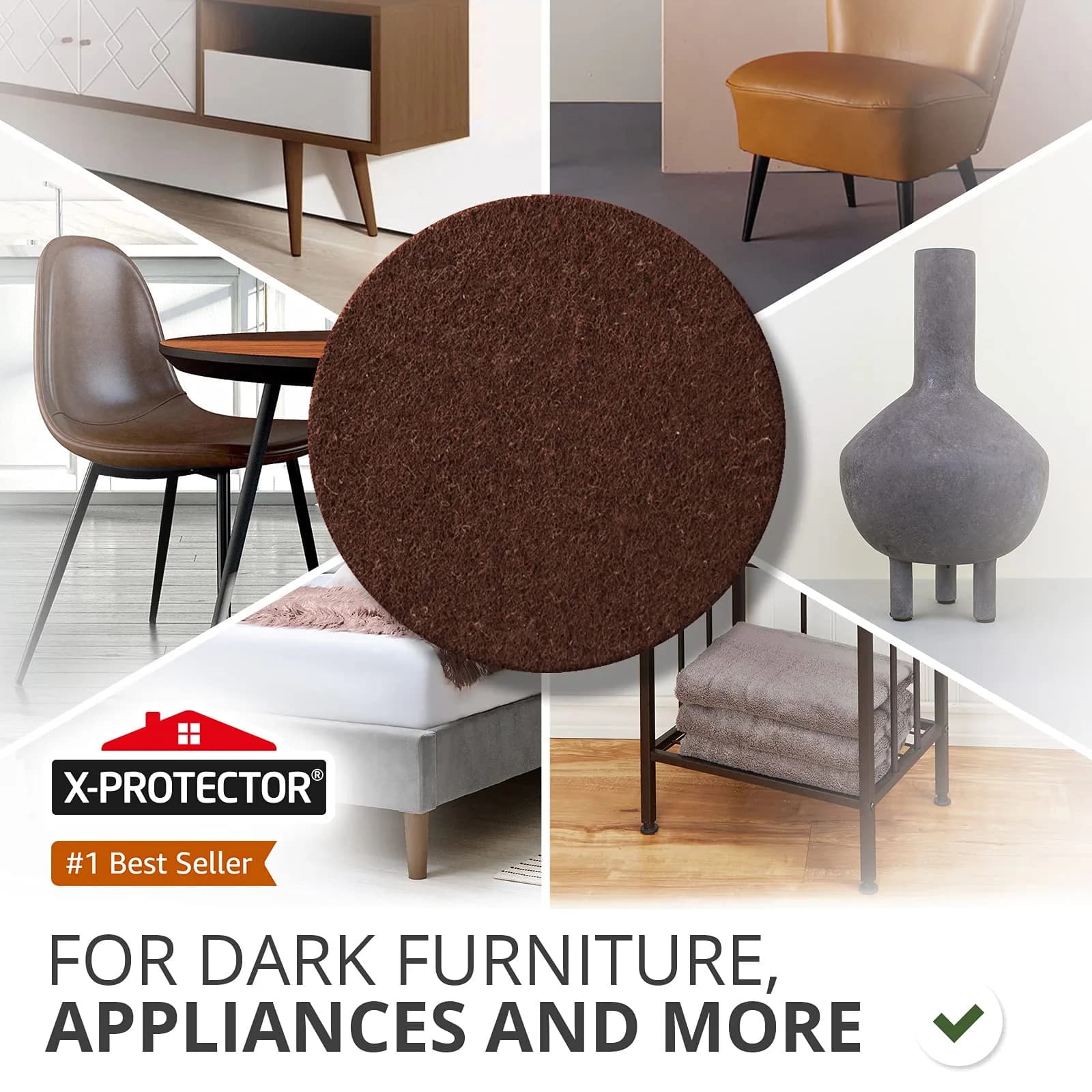 Felt Furniture Pads X-PROTECTOR 181 PCS Premium Furniture Pads - Felt Pads thumbnail 2