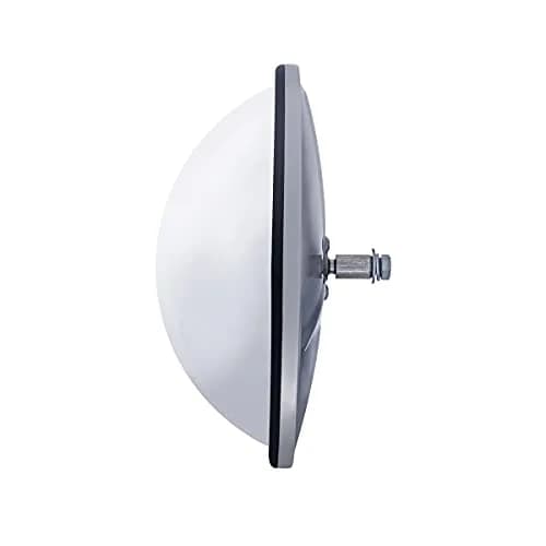 United Pacific 8 1/2" Stainless Steel Convex Fisheye Mirror, Chrome | Wide Angle Visibility for Trucks & SUVs thumbnail 2