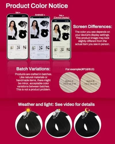 Moresoo Micro Bead Hair Extensions Real Human Hair, Off Black, 20 Inch (50g / 1.76 oz) | Blend Seamlessly for Volume & Length thumbnail 7