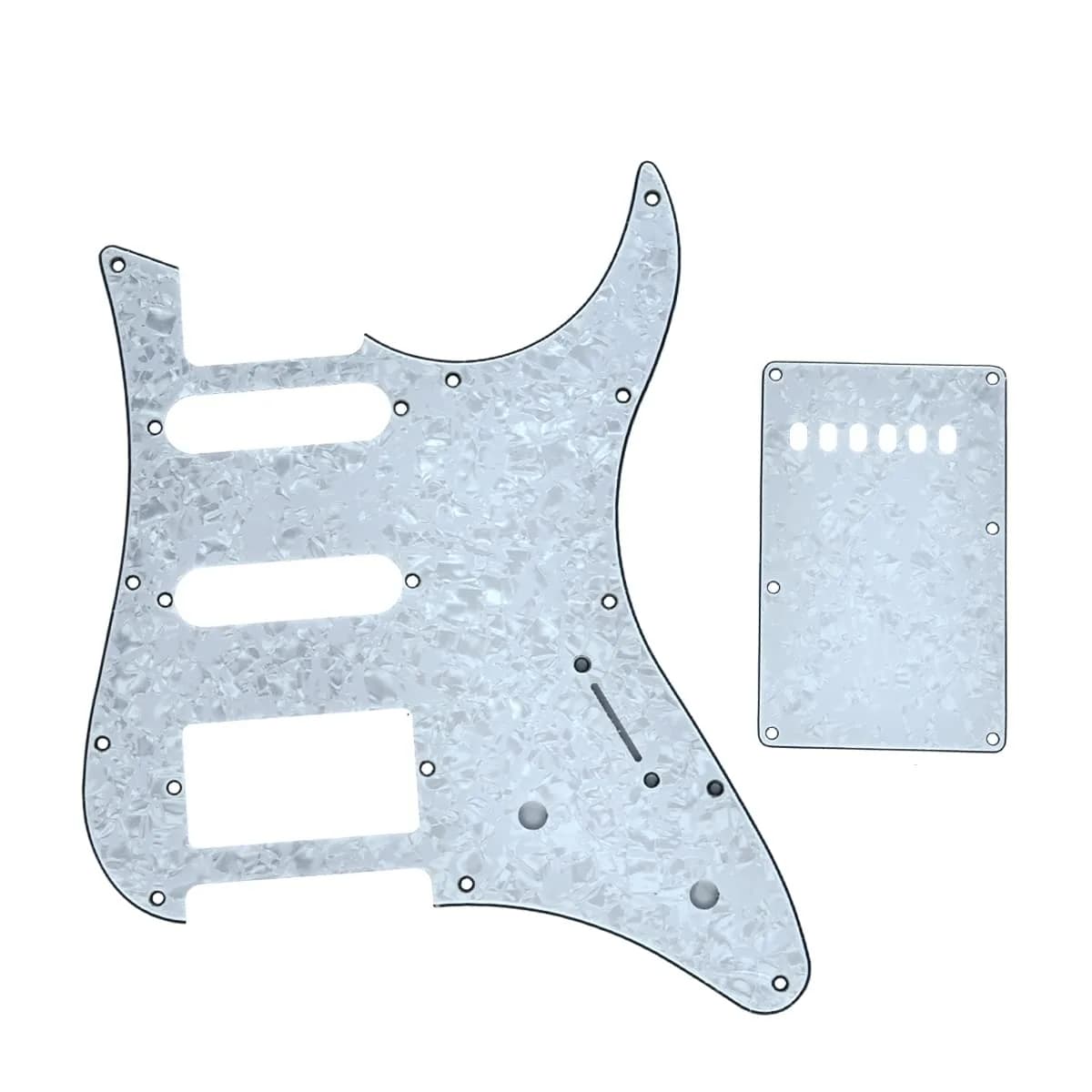 KAISH SSS Pickguard and Tremolo Cover for Yamaha Pacifica White Pearl | Guitar Accessory — HSS Pickguard