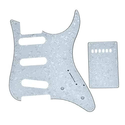 KAISH SSS Pickguard and Tremolo Cover for Yamaha Pacifica White Pearl | Guitar Accessory thumbnail 1