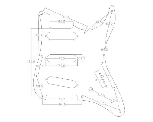 KAISH SSS Pickguard and Tremolo Cover for Yamaha Pacifica White Pearl | Guitar Accessory thumbnail 3