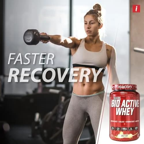 iSatori 100% Bio-Active Whey Protein Vanilla Flavor | 26 Servings, 25g Protein, Fast Recovery thumbnail 4
