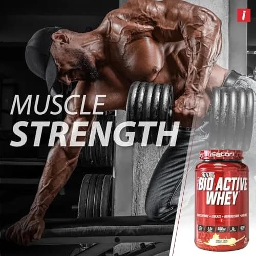 iSatori 100% Bio-Active Whey Protein Vanilla Flavor | 26 Servings, 25g Protein, Fast Recovery thumbnail 5