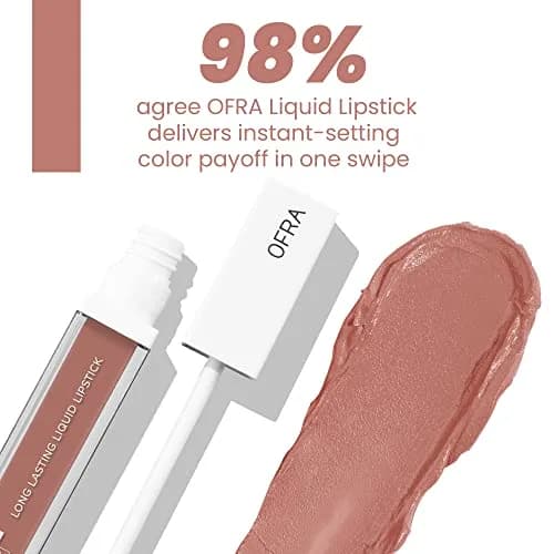 Ofra Matte Liquid Lipstick 0.21 Fl Oz | Deep Burgundy Longwear Transfer-Resistant Lip Color thumbnail 4