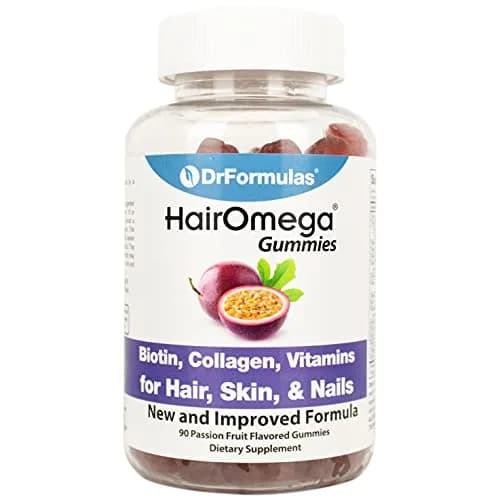 DrFormulas Hair Skin Nails Gummies with Biotin 90 Count | Supports Hair Growth & Strength for Men & Women thumbnail 1