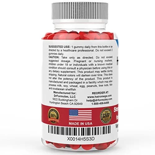 DrFormulas Hair Skin Nails Gummies with Biotin 90 Count | Supports Hair Growth & Strength for Men & Women thumbnail 4