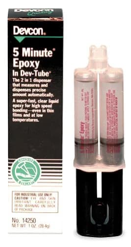 ITW 5 Minute Epoxy Adhesive 25ml (0.845 Fl Oz) | Fast Curing, Versatile Bonding thumbnail 1