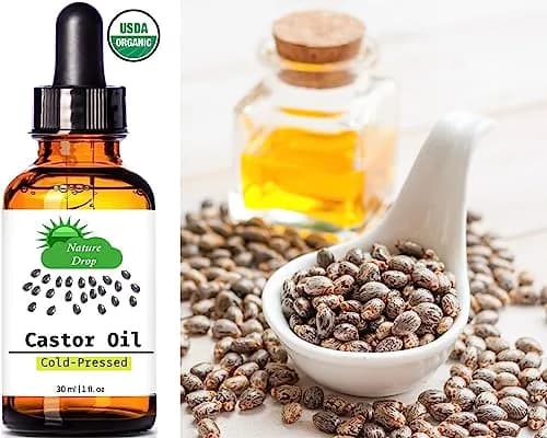 Nature Drop Organic Castor Oil 1 oz | Pure Cold Pressed for Hair & Skin thumbnail 3