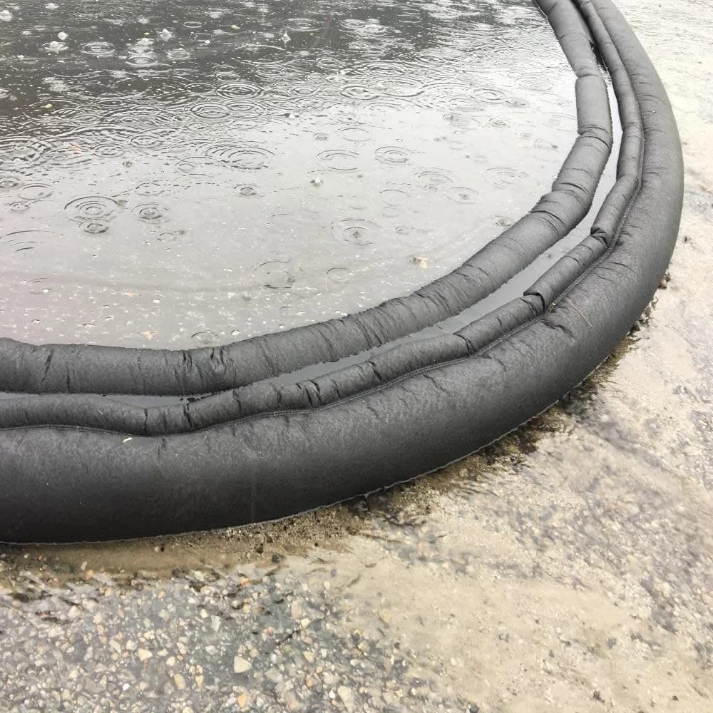 Quick Dam QD617-8 Water-Activated Flood Barriers 8 Pack Black 3.5in High | Control Flood Water Indoors & Outdoors - view 4