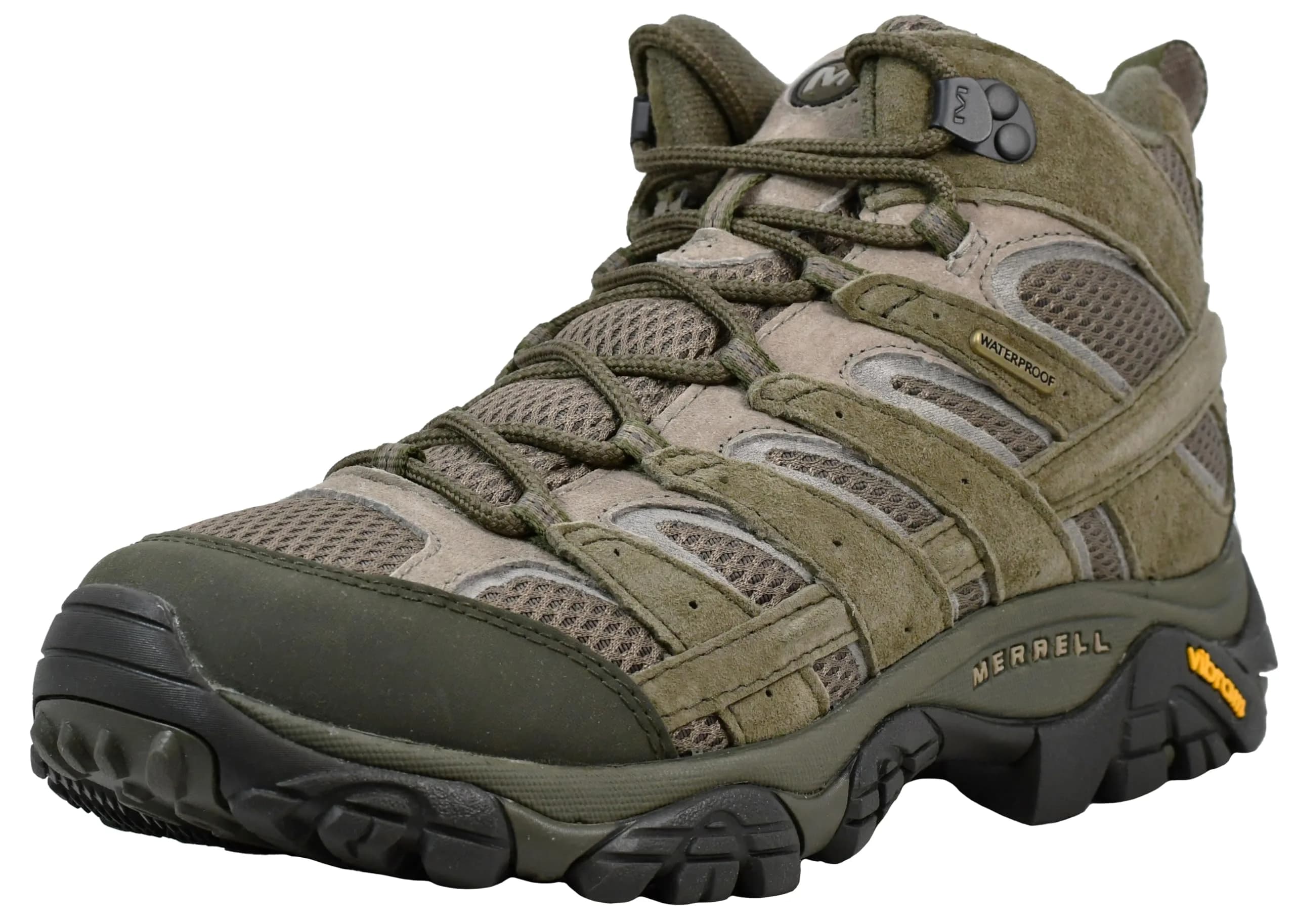 Merrell Moab 2 Mid Waterproof Hiking Boot 15 M US | Durable, Waterproof & Supportive for Indian Trails — Beluga / 7.5