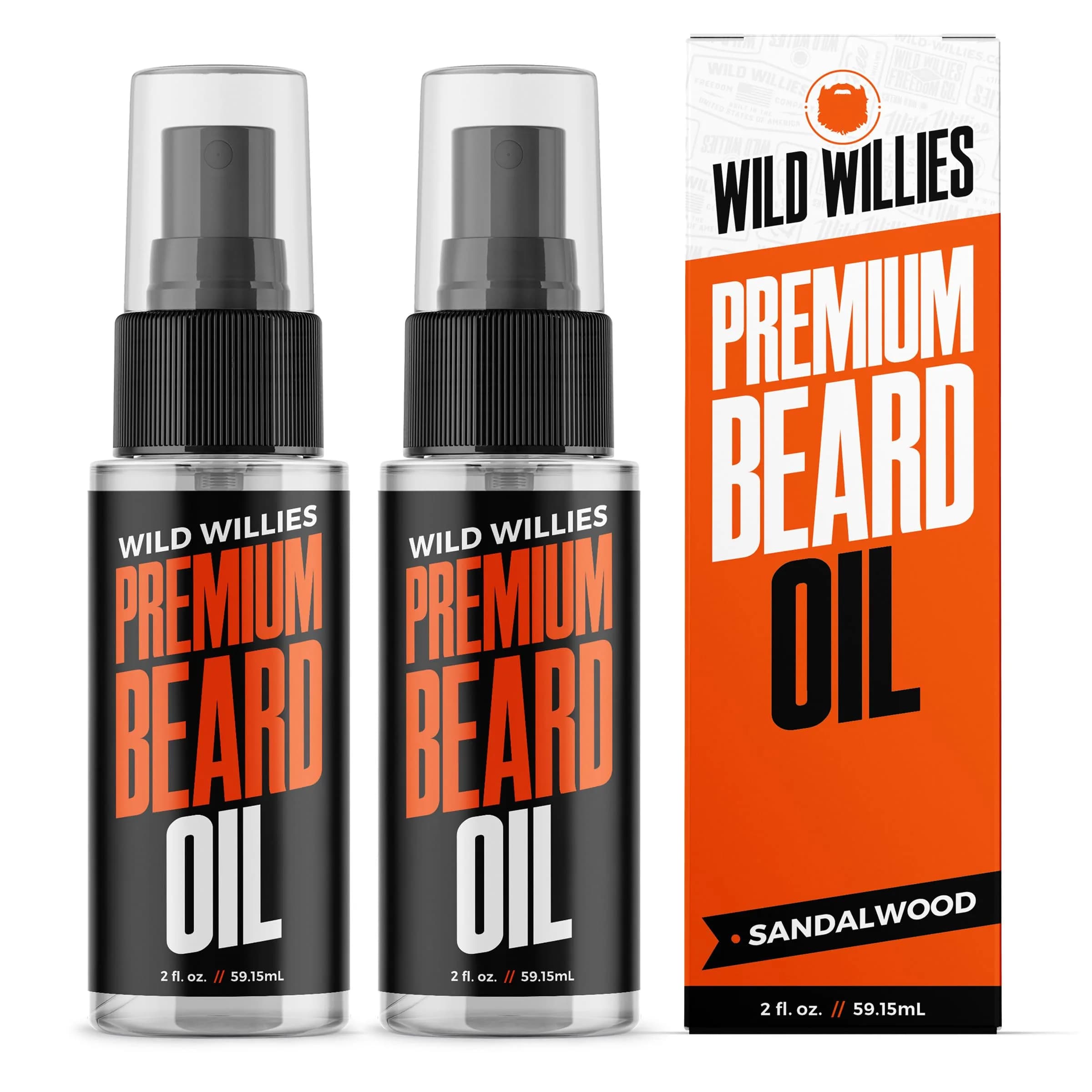 Wild Willies Beard Oil for Men - Deep Conditioning Beard Softener 2 Fl Oz (Pack of 2) | Nourishes & Softens Facial Hair