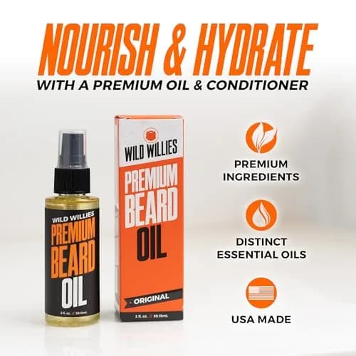 Wild Willies Beard Oil for Men - Deep Conditioning Beard Softener 2 Fl Oz (Pack of 2) | Nourishes & Softens Facial Hair thumbnail 2
