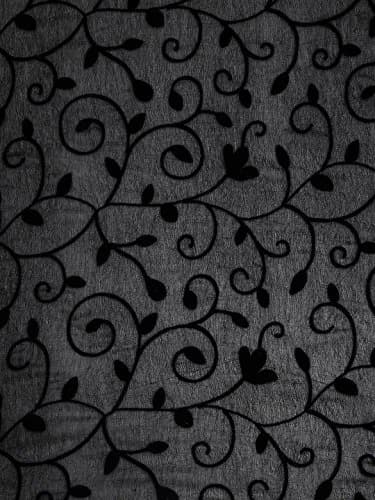 DUPATTA BAZAAR Embroidered Chiffon Dupatta 93x42 inches (236x107 cm) | Elegant Floral Black thumbnail 4