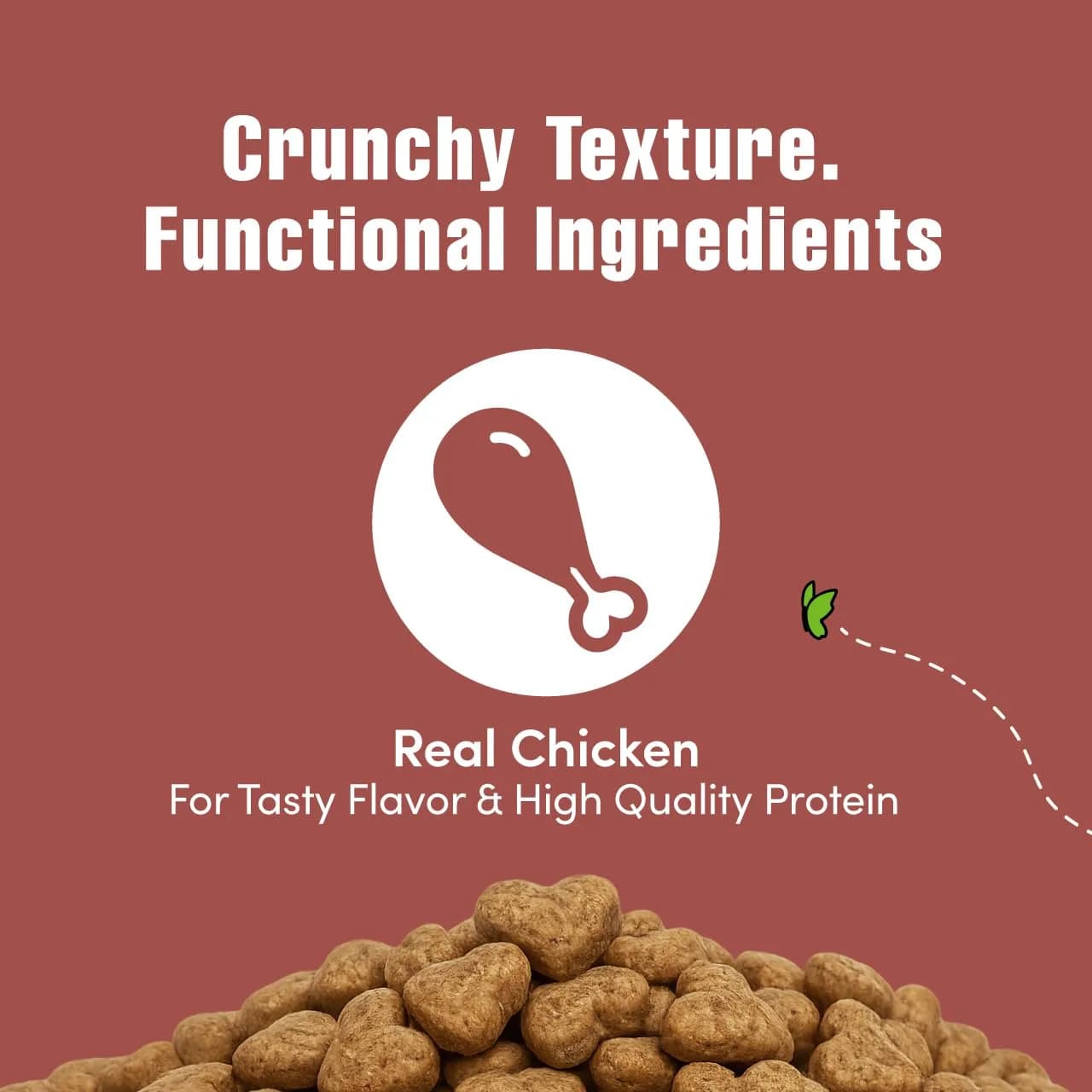 Get Naked Biteables Daily Crunchy Cat Treats for Skin Health, Cranberry Flavor, 2.5oz (70.87 g) | Functional Grain-Free Cat Snacks - view 3