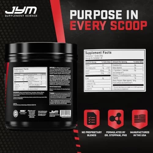 JYM Supplement Science Post JYM BCAAs+ Recovery Matrix, Lemonade | Creatine HCl, 21.2 Oz, Unisex thumbnail 4