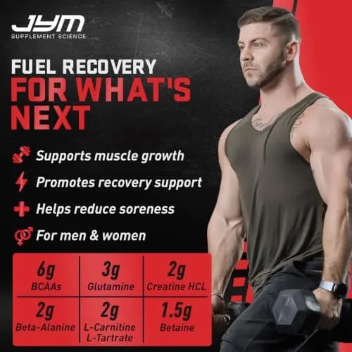 JYM Supplement Science Post JYM BCAAs+ Recovery Matrix, Lemonade | Creatine HCl, 21.2 Oz, Unisex thumbnail 3