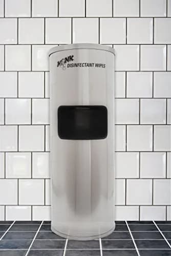 Monk Disinfecting Wipes Stainless Steel Stand W/Built-in Trash Can | Durable, Attractive Design for Gym & Home thumbnail 3