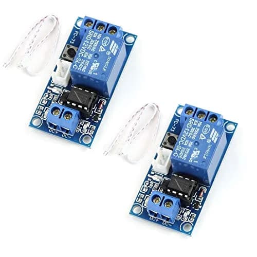 HiLetgo 12V Self-Locking Relay Module 2pcs | Push to Start & Stop | 250V 10A | Surface Mount thumbnail 1