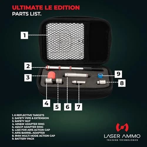 Laser Ammo SureStrike Training Laser Ultimate LE Edition | Works with 9mm/40S&W/45ACP | Class 1, 3.5mW | Invisible Laser thumbnail 6