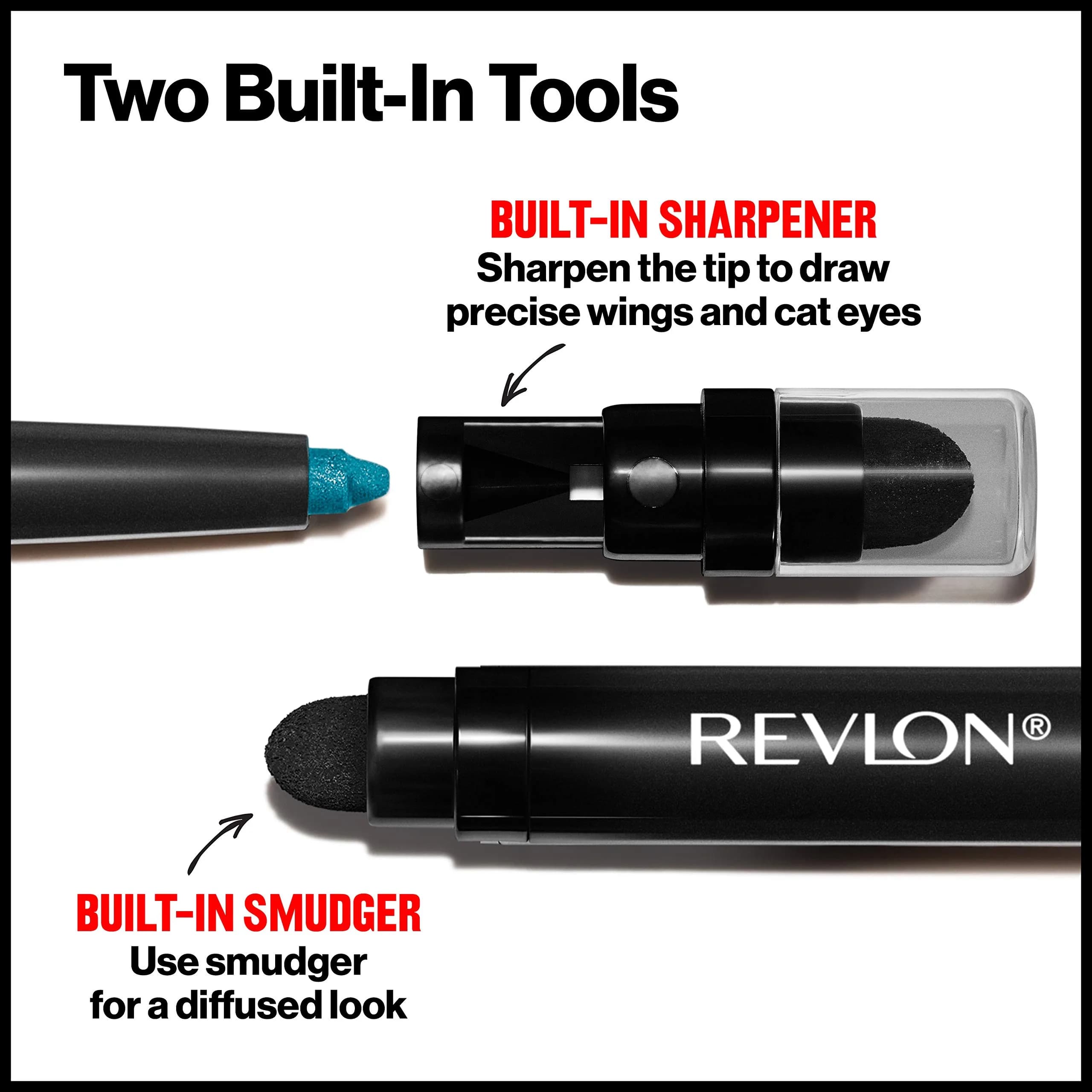 Revlon ColorStay Waterproof Eyeliner Pencil Teal | Longwear Smudge-Proof Eye Makeup - view 5