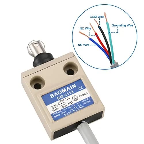 Baomain Limit Switch BM-3112 Sealed Parallel Roller, SPDT, 5A, IP67 | Heavy-Duty Industrial Control thumbnail 4