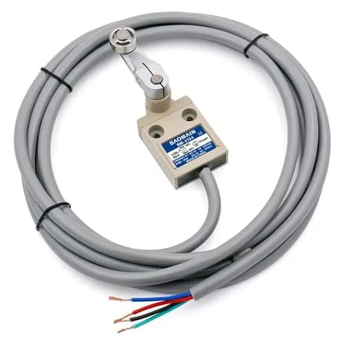 Baomain Limit Switch Rotary Roller Lever SPDT 5A IP67 | Heavy-Duty Industrial Automation thumbnail 1