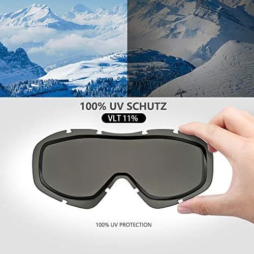 OutdoorMaster OTG Ski Goggles with Anti-Fog UV400 Protection for Men, Women & Youth | Helmet Compatible thumbnail 2