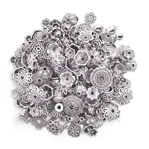 BronaGrand Bali Style Jewelry Bead Caps 6-15mm | Exotic Silver Mix for Jewelry Making thumbnail 2