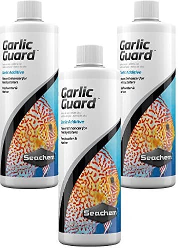Seachem Garlic Guard Additive Flavor Enhancer for Fish, 17 Fl Oz (3 Pack) | Concentrated Garlic Supplement for Finicky Eaters thumbnail 1