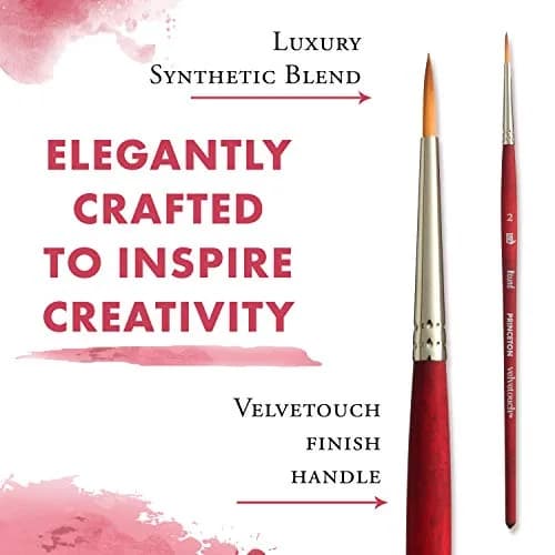 Princeton Velvetouch Series 3950 Paint Brush 2 inch | Synthetic Multi-Media Brush with Velvetouch Handle thumbnail 4