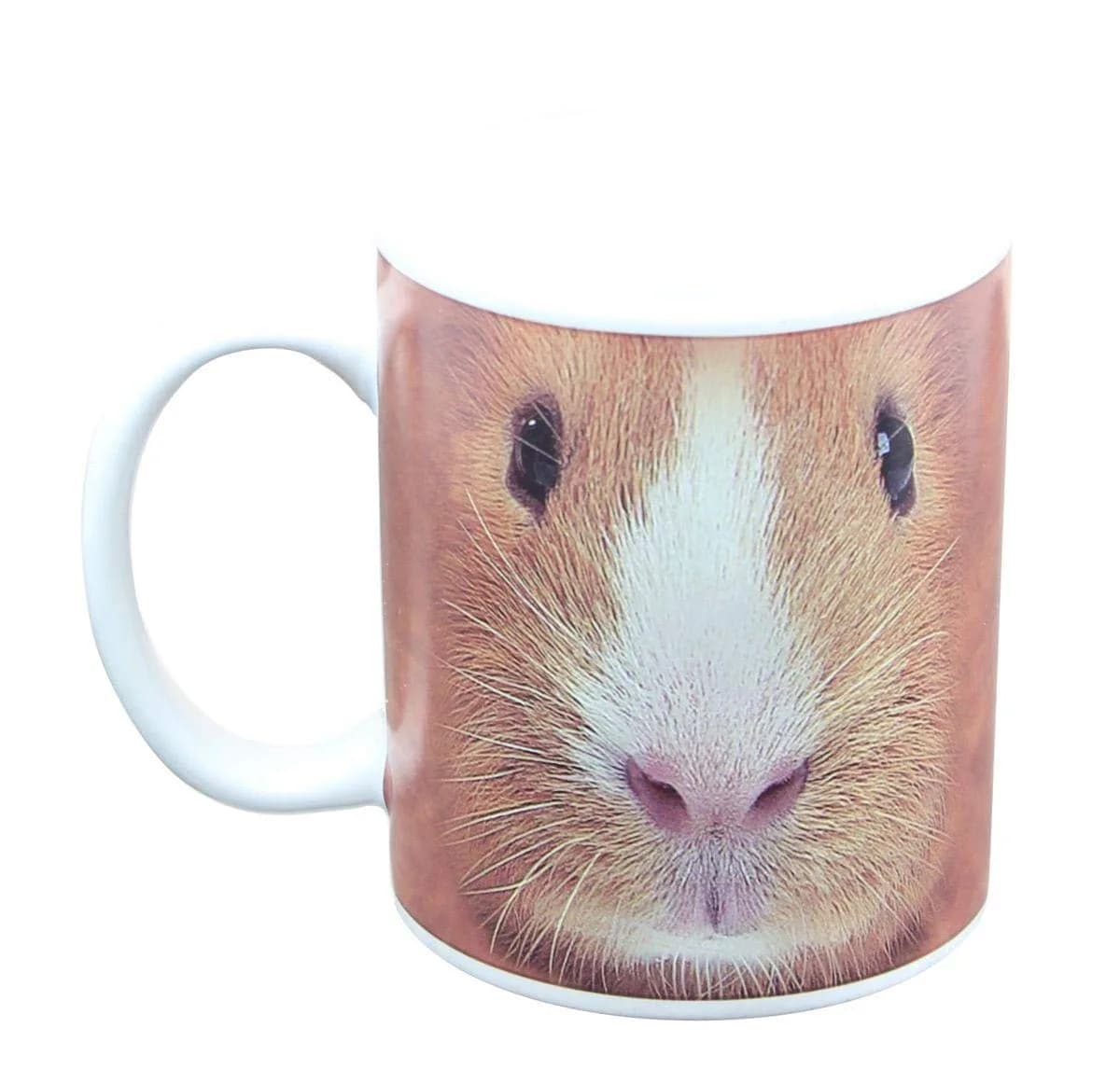 JUST FUNKY Guinea Pig Face 11oz Coffee Mug | Modern Ceramic Drinkware — Multicolor