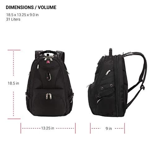 SwissGear 5977 ScanSmart TSA Friendly Laptop Backpack | Fits Most 17 Inch Laptops & Tablets thumbnail 3